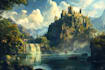 do fantasy landscapes and scenery art