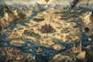 fantasy map design map illustration fantasy map