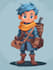 create 2d game character, sprite sheet, animation