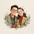 draw christmas cartoon caricature