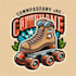 do  a create unique roller skates mascot logo with t shirt design