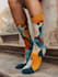 create mockup unique socks design pattern sublimation