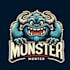 make create a monster mascot logo with t shirt design