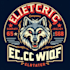 make a create an electric wolf mascot logo with  t shirt design