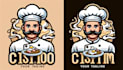 design awesome chef logo with express delivery