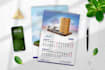 design premium wall and desk calendar for your brand