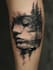 create sleeve tattoo design in geometric style