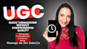 create quick turnaround ugc videos in 24 hours for tiktok, reels and ads