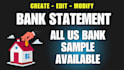 convert bank statement into financial statement