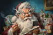 draw christmas cartoon caricature