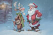 draw christmas cartoon caricature