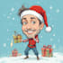 draw christmas cartoon caricature