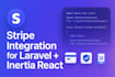 integrate stripe payments in laravel inertia react