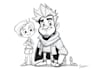 sketch your cartoon character