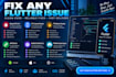 fix flutter app bugs, firebase issues and app errors