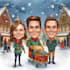 draw christmas cartoon caricature