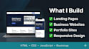 build a responsive landing page or business website with HTML CSS and javascript
