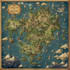 hand draw a fantasy map with digital watercolours