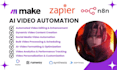 do make com ai video automation creatomate sora heygen made com n8n
