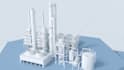 create 3d industrial animation for chemical safety training