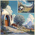 illustrate environments, landscapes, board game, concept art