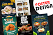 design restaurant menu, TV screen, print menu design