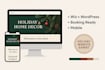 design a high converting holiday wix booking website