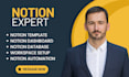 be your notion virtual assistant notion expert notion template design