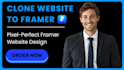 clone copy design duplicate website to webflow website design framer website