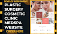 design plastic surgery cosmetic clinic website medspa skincare