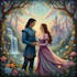 draw cartoon disney couple portrait