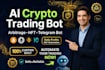 build ai crypto trading bot, arbitrage bot, hft trading bot, telegram crypto bot