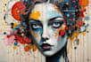 create an expresionism art, graffity, abstract