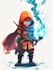 do 2d game character illustration