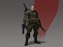draw 2d game art military character design