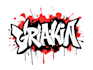 make graffiti logo or graffiti illustration