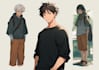 draw you an anime art style characters