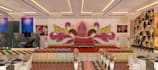 3d interior restaurant design hall wedding room hall  3d render