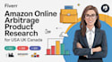 be  your amazon fba virtual assistant for online arbitrage product research