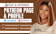 create professional patreon profile and patreon page setup
