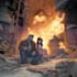 create an epic cartoon comic book page illustration