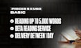 a service of beta reading