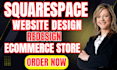 build squarespace store design ecommerce rebuild squarespace website development