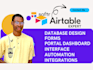 setup airtable softr website client portal database design and automation