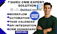customize pipedrive CRM dashboard and integrate dolibarr task calendar with API