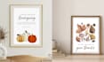 design thanksgiving, fall themed printable wall art