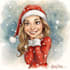draw unique christmas cartoon caricature