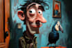 draw artistic cartoon caricatures