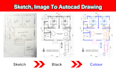 convert pdf, sketch or image floor plan to autocad dwg