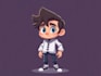 draw 2d vector character illustration for you